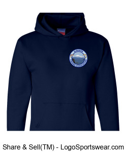 Men's Champion Hoodie - Navy Design Zoom