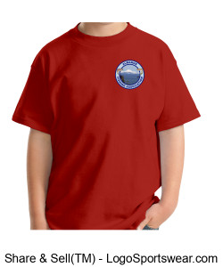 Youth T-Shirt - Red Design Zoom