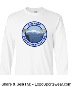 Men's Long Sleeve T-Shirt - White Design Zoom