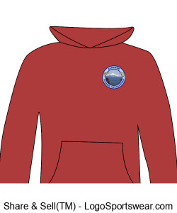 Women's Hoodie - Red Design Zoom