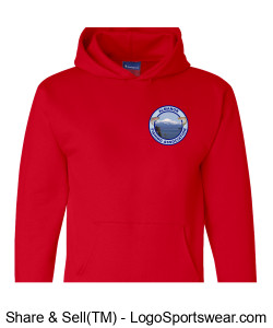 Men's Champion Hoodie - Red Design Zoom