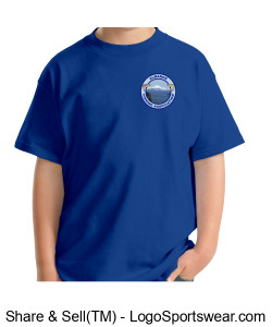 Youth T-Shirt - Royal Blue Design Zoom